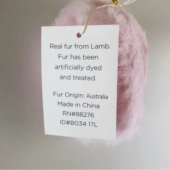 UGG l Fuzzy Coin Key FOB Pouch l Pink NWT - Picture 7 of 10